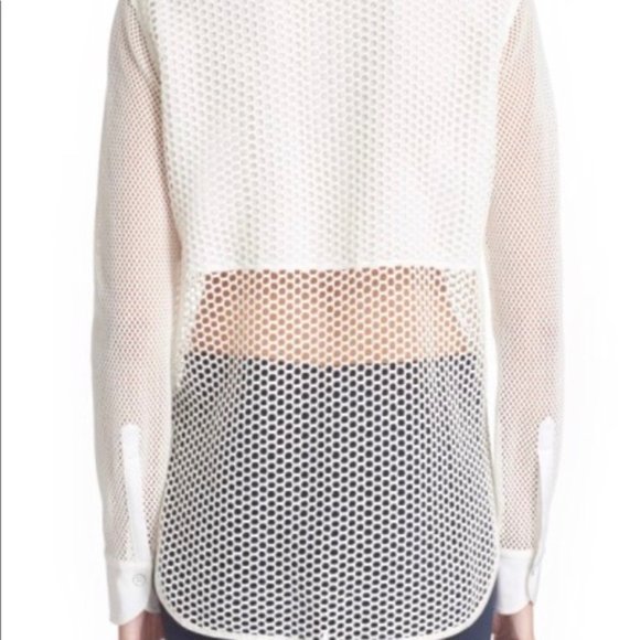 Blue Rag & Bone mesh blouse - Picture 2 of 4